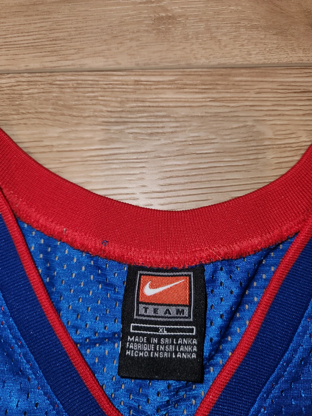Vintage Y2K Nike Team Apparel Detroit Pistons Ben Wallace Youth Size Xl or Men S